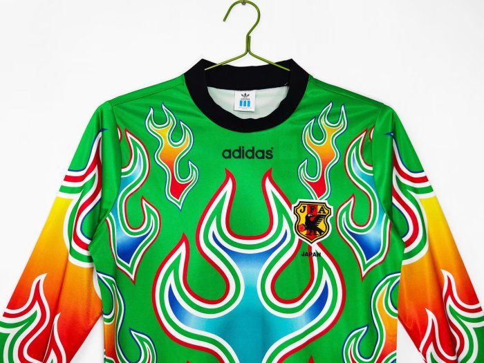 1998 Japan goalkeeper Long Sleeve Retro Soccer Jersey