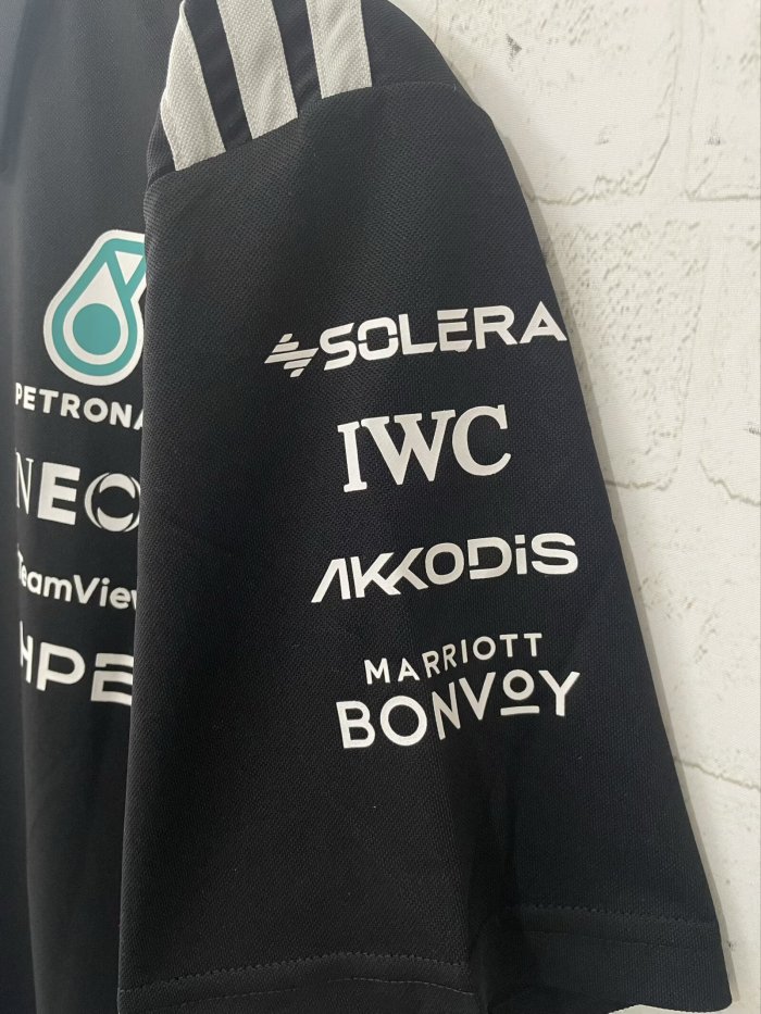 2026 F1 Benz New Pattern Short Sleeve Racing Suit