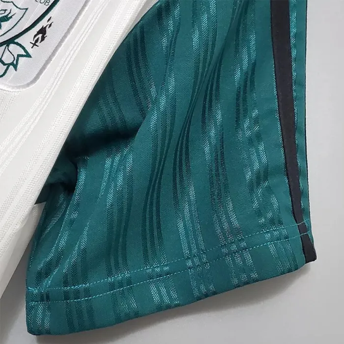 1995-1996 Liverpool Away Green Retro Soccer Jersey