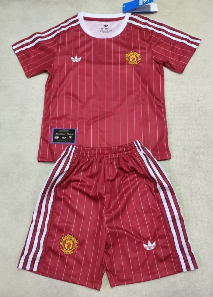 25-26 Manchester United Red Special Edition Kids Soccer Jersey