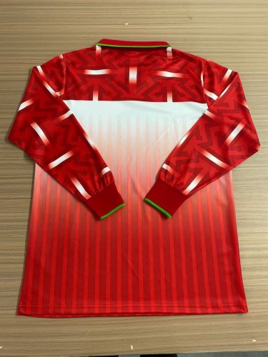 1994-1995 Morocco Home Long Sleeve Retro Soccer Jersey