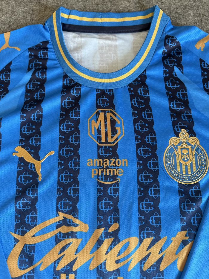25-26 Chivas Third Long Sleeve Fans Soccer Jersey (长袖)