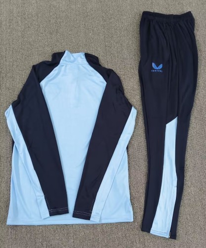25-26 Rangers High Quality Kids Half Pull Tracksuit