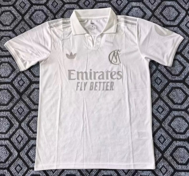 26-27 Real Madrid White 125th Anniversary Edition Fans Soccer Jersey