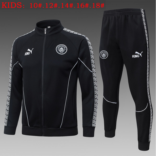 25-26 Manchester City High Quality Kids Jacket Tracksuit