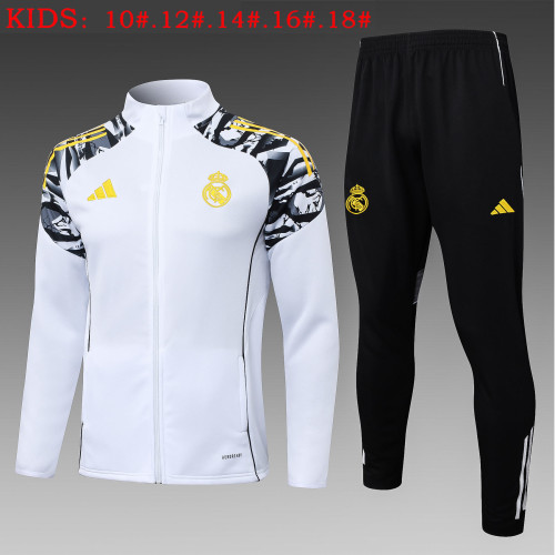 25-26 Real Madrid High Quality Kids Jacket Tracksuit
