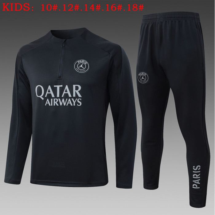 25-26 Paris Saint-Germain High Quality Kids Half Pull Tracksuit