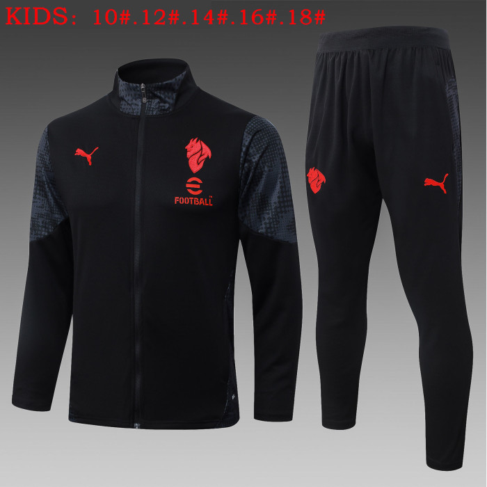 25-26 AC Milan High Quality Kids Jacket Tracksuit