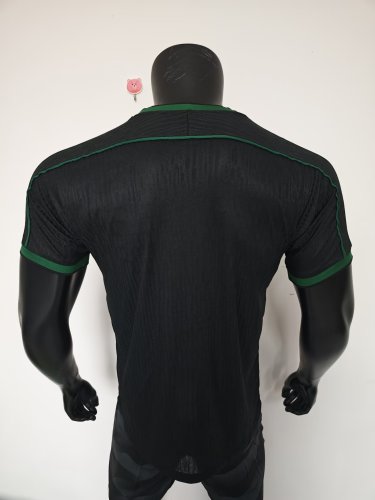 1998 Brazil Black Player Version Retro Soccer Jersey