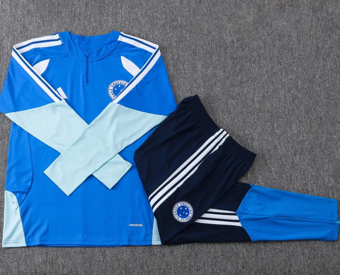 26-27 Cruzeiro High Quality Half Pull Tracksuit
