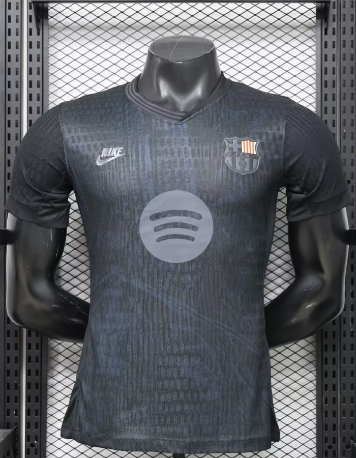 2026 Barcelona Black Special Edition Player Version Soccer Jersey