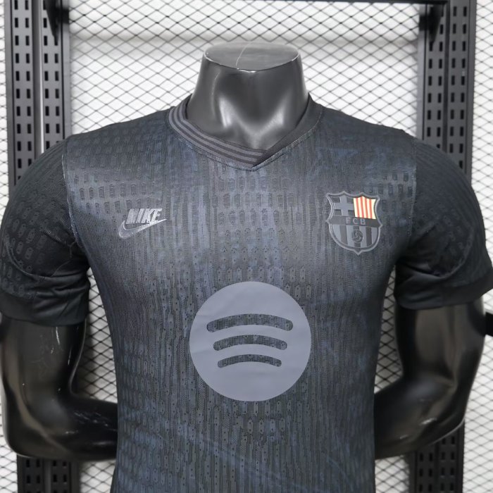 2026 Barcelona Black Special Edition Player Version Soccer Jersey