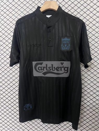 1995 Liverpool Black Special Edition Retro Soccer Jersey