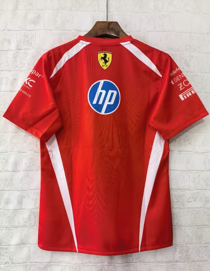 2026 F1 Ferrari New Pattern Red Short Sleeve Racing Suit
