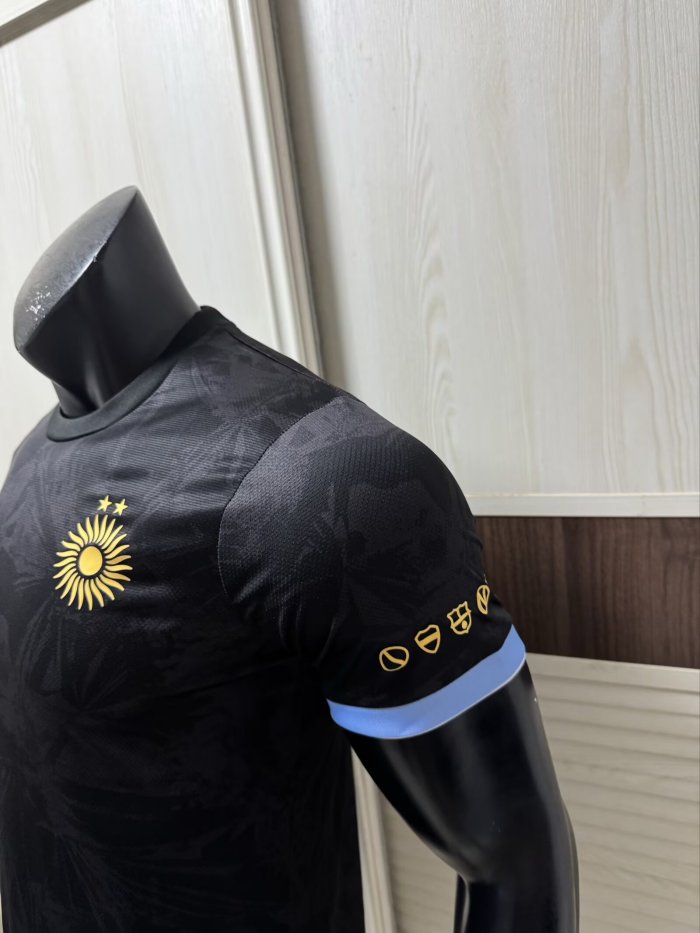 2026 Argentina Black Special Edition Player Version Soccer Jersey