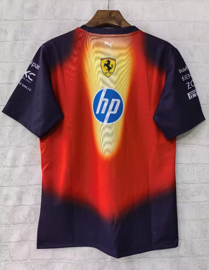 2026 F1 Ferrari New Pattern Black Short Sleeve Racing Suit