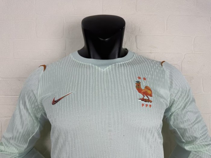 2026 France Away Long Sleeves Player Version Soccer Jersey*长袖球员