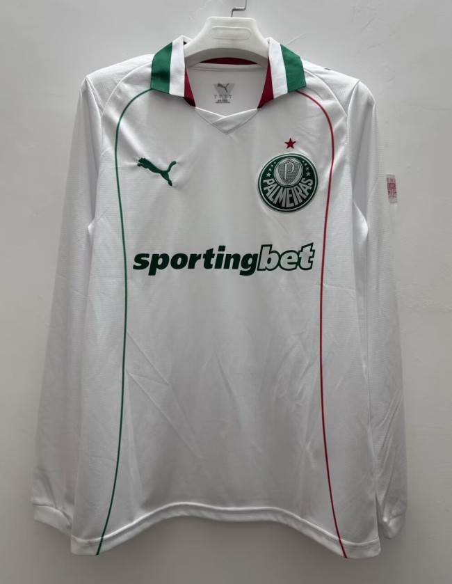 2026 Palmeiras Away Long Sleeve Fans Soccer Jersey (长袖)