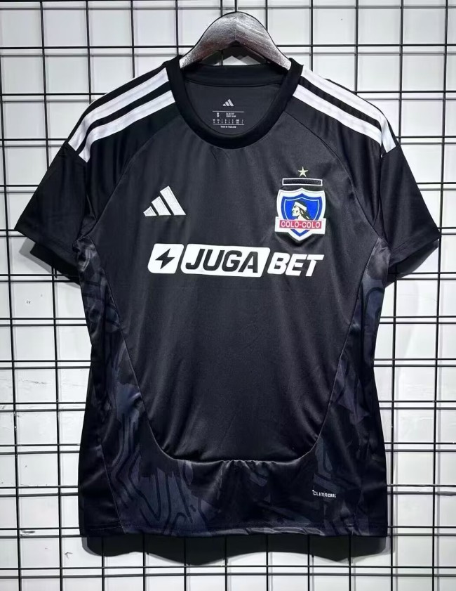 25-26 Colo-Colo Black Goalkeeper Fans Soccer Jersey