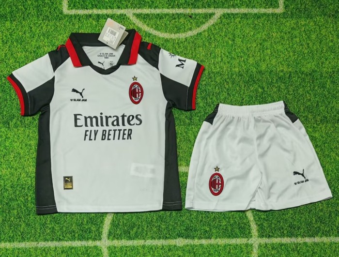 25-26 AC Milan Fourth Kids Soccer Jersey
