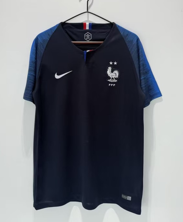 2018 France Home Retro Soccer Jersey