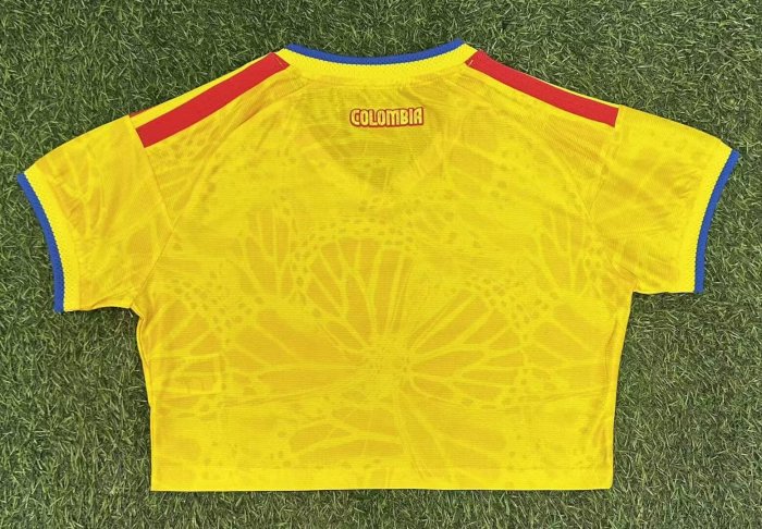 2026 Colombia Home Women Player Version Cheerleading Short-sleeved (女)