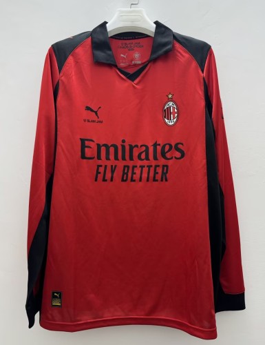 25-26 AC Milan Fourth Long Sleeve Fans Soccer Jersey (长袖)