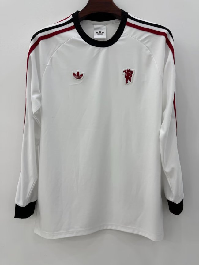 26-27 Manchester United White Long Sleeve Training shirts