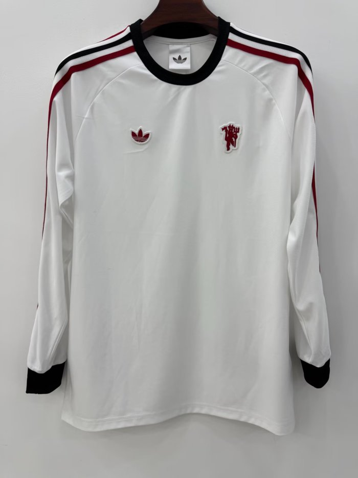 26-27 Manchester United White Long Sleeve Training shirts