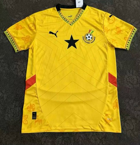 25-26 Ghana Yellow Special Edition Fans Soccer Jersey
