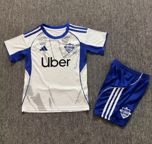 25-26 Como Away Kids Soccer Jersey