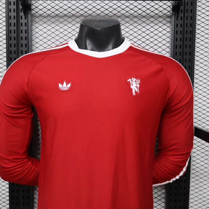 2026 Manchester United Red Special Edition Long Sleeve Player Version Training shirts*长袖球员