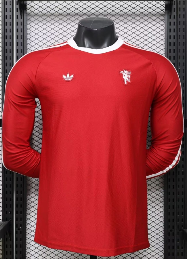 2026 Manchester United Red Special Edition Long Sleeve Player Version Training shirts*长袖球员