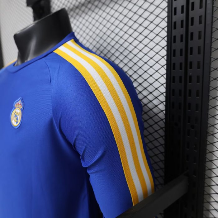 26-27Real Madrid Blue Long Sleeve Player Version Training shirts*长袖球员