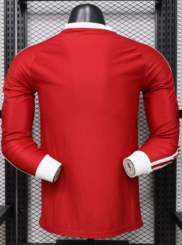 2026 Manchester United Red Special Edition Long Sleeve Player Version Training shirts*长袖球员