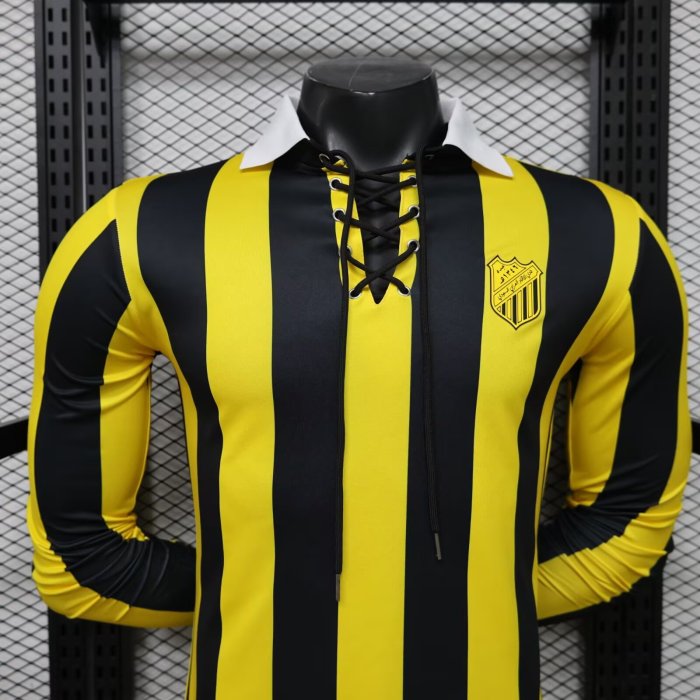 26-27 Ittihad Yellow Special Edition Long Sleeve Player Version Soccer Jersey