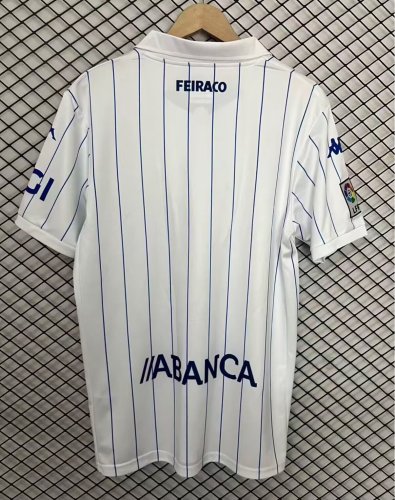 26-27 La Coruna White Retro Version Fans Soccer Jersey