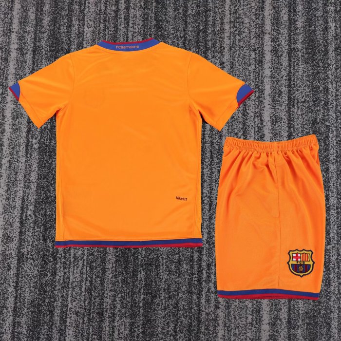 2006-2007Barcelona Away Retro Kids Soccer Jersey