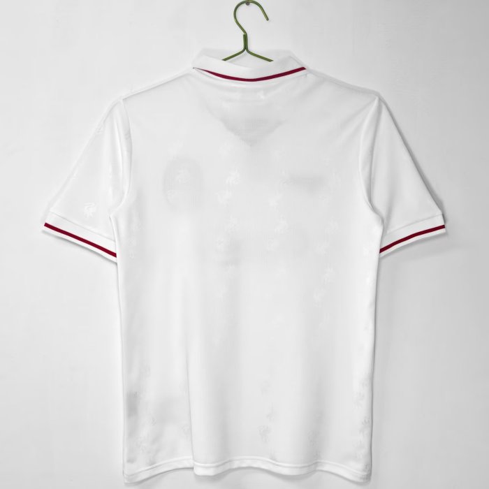 1996-1997 Liverpool Away Retro White Soccer Jersey