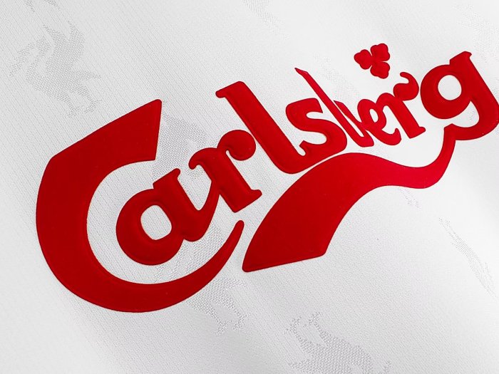 1996-1997 Liverpool Away Retro White Soccer Jersey