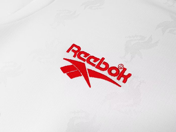 1996-1997 Liverpool Away Retro White Soccer Jersey