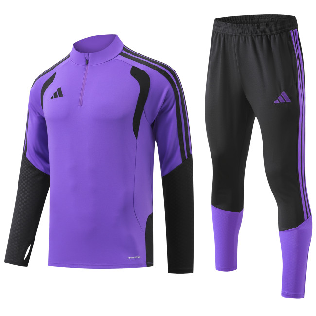 2026 AD Purple Half Pull Tracksuit 
