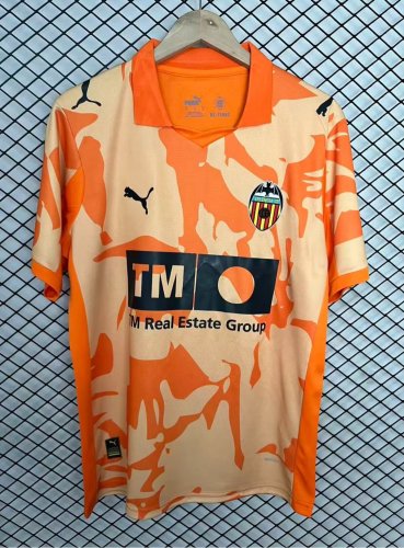 26-27 Valencia Orange Retro Version Fans Soccer Jersey