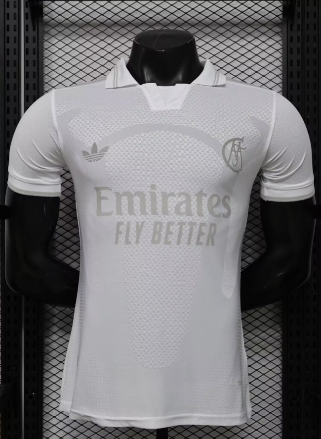 26-27Real Madrid White 125th Anniversary Edition Player Version Soccer Jersey