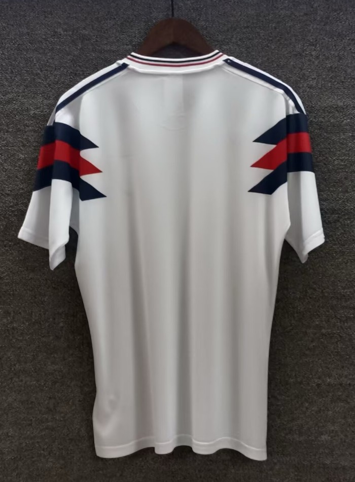 1990 England Home Retro Soccer Jersey
