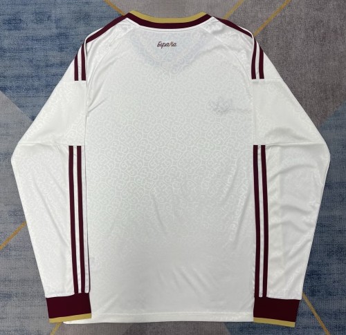 2026 World Cup Spain Away Long Sleeve Fans Soccer Jersey*长袖