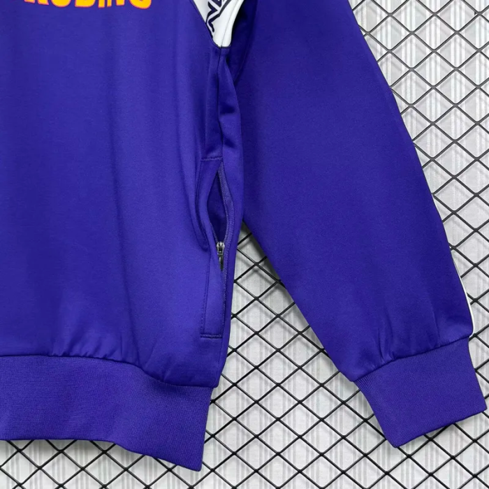 1986-1987 Fiorentina Purple Jacket #单夹克