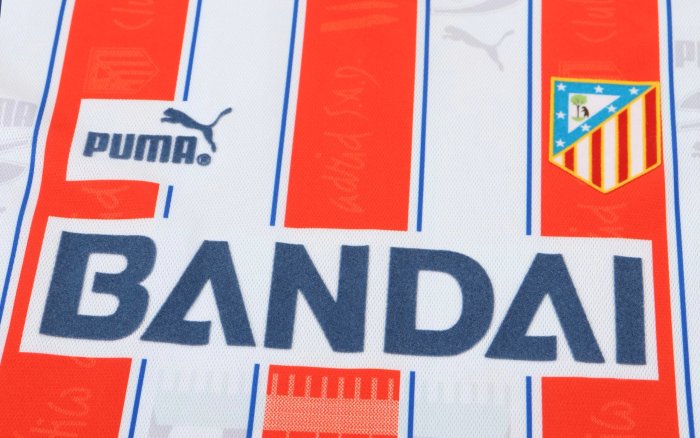1996-1997 Atlético Madrid Home Retro Kids Soccer Jersey