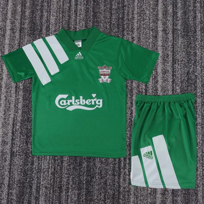 1992-1993 Liverpool Away Retro Kids Soccer Jersey