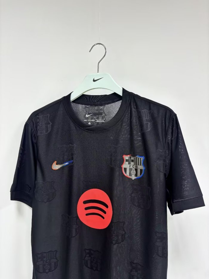 26-27Barcelona Black Special Edition Player Version Soccer Jersey
